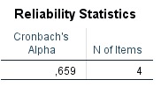 Cronbach's Alpha Reliability Statistics